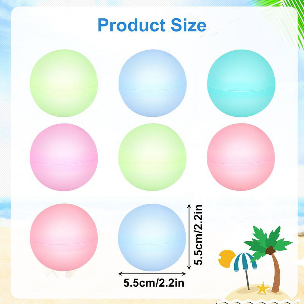 8 Pcs Reusable Self-Sealing Water Balloons K548462