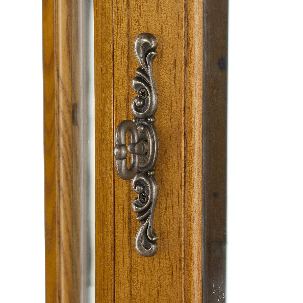 Oak Lighted Display Curio Cabinet G783