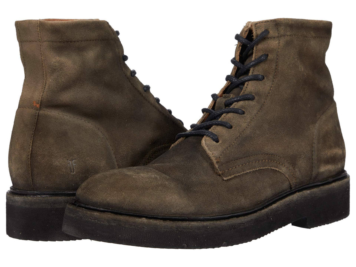 Faded Black Lace Up Boots Z460848