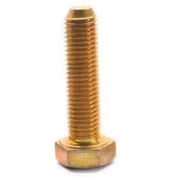 3/4 inch-10 x 1 1/2 inch Coarse Thread Grade 8 Hex Cap Screw, USA Alloy Steel Yellow Zinc Plated, Pk 62 P391909