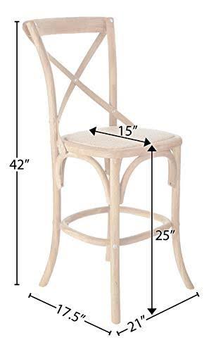 Limed Grey Oak Cafe Counter Stool Y6765