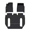 Black TPE 4PC Floor Mats for 2022-2023 Tesla Model X 6 Seats H4357