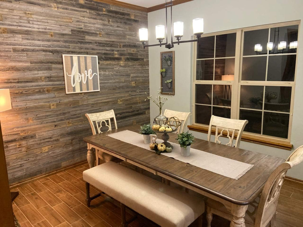 Rustic Reclaimed Barn Wood Paneling Accent Walls (10 square feet) H9538