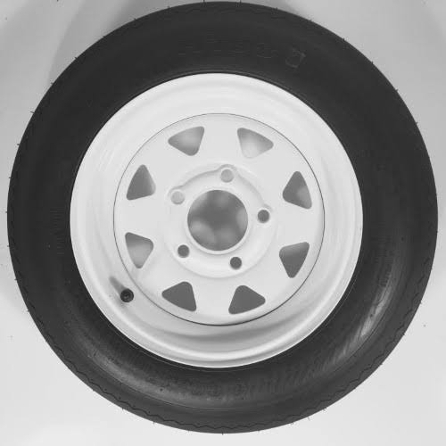 2-Pack Trailer Wheel & Tire 480-12 4.80-12 4.80x12x22 LRC 5 Hole White Spoke P389