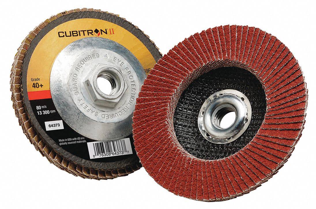 4-1/2 in x 5/8-11 40+ YF-weight Flap Disc, 10 per Case U255422
