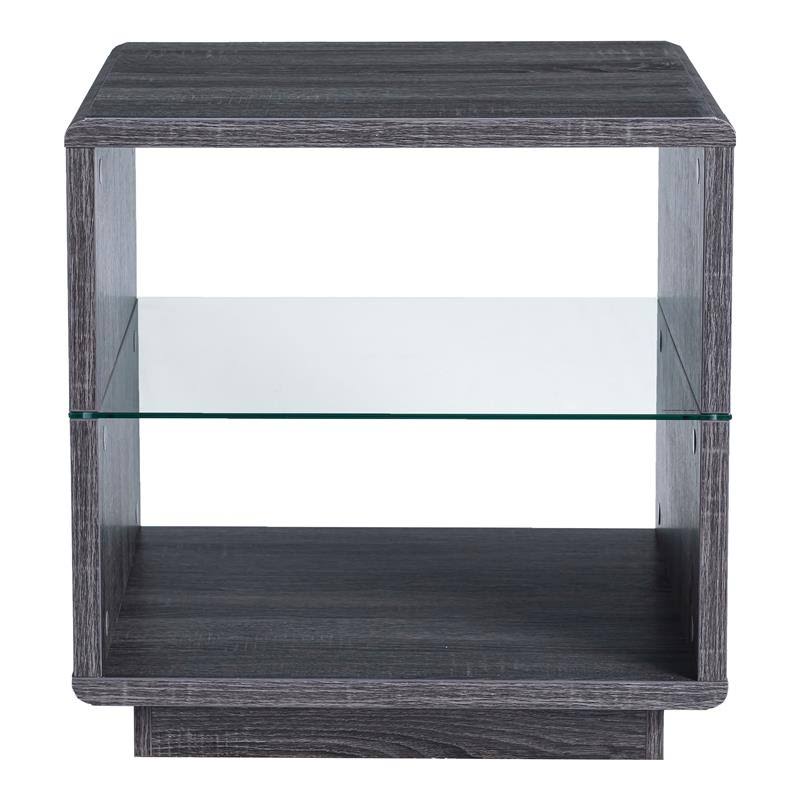 3-Piece Wood Coffee Table Set in Distressed Gray Y92102