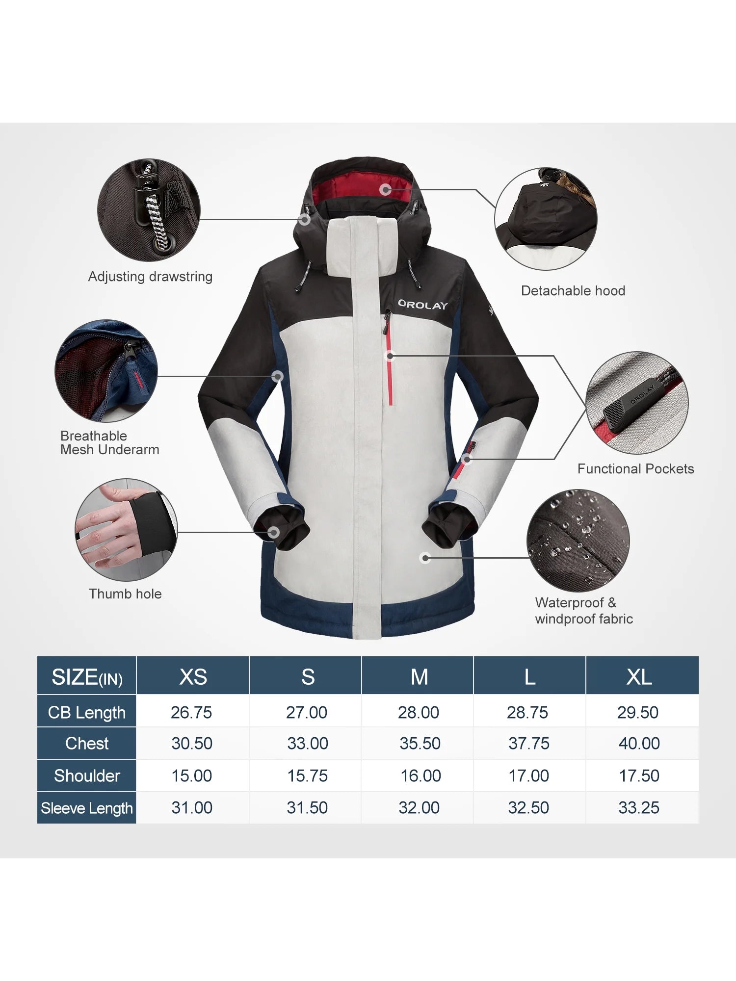 Waterproof Winter Ski Jacket P404