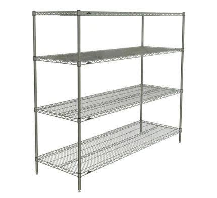 Chrome Shelving Unit, 5 Shelves Z629633