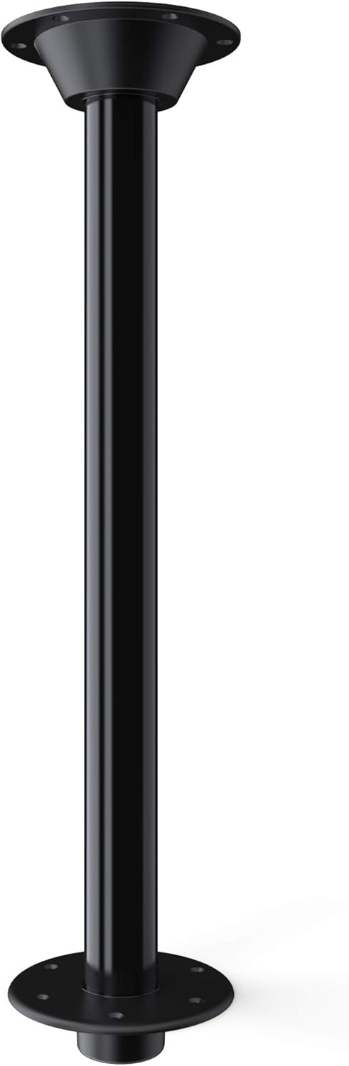 SurFit Legs for RV, Camper, Boat, Pontoon, Pedestal Legs from ITC Recessed Mount Silver Powder Coated Finish - 27 Single Pack P87293