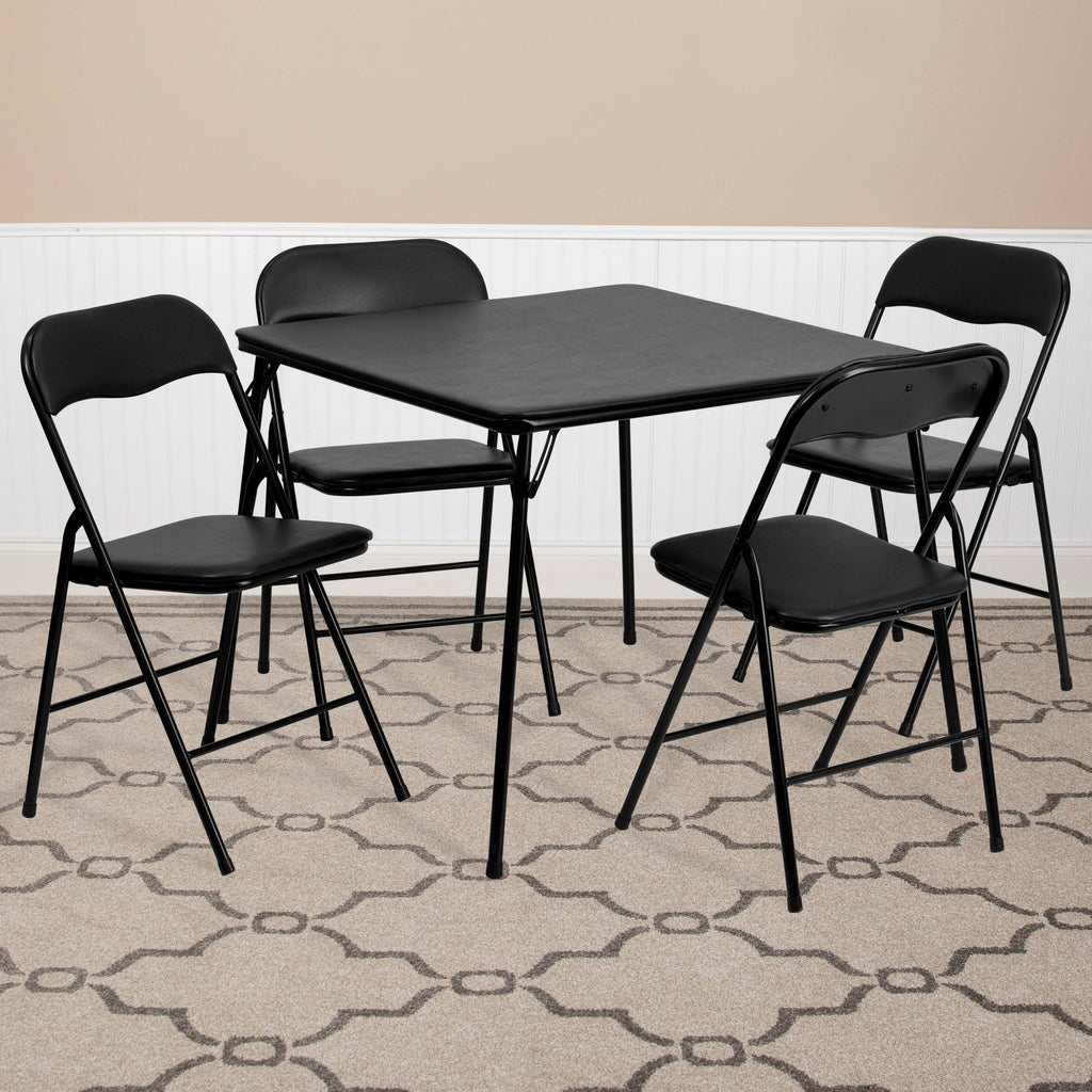 5 Piece Folding Card Table and Chair Set P8649