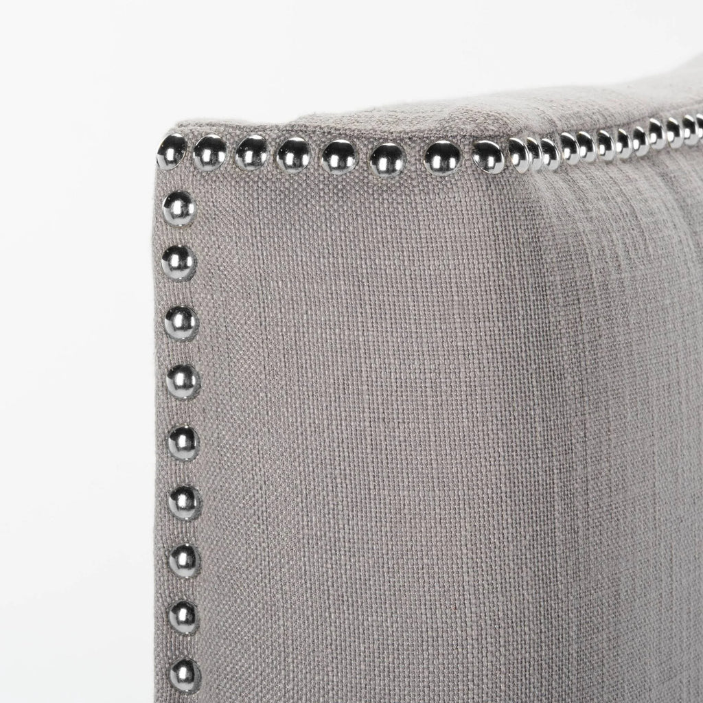 Arctic Grey Winged Queen Headboard Y110741