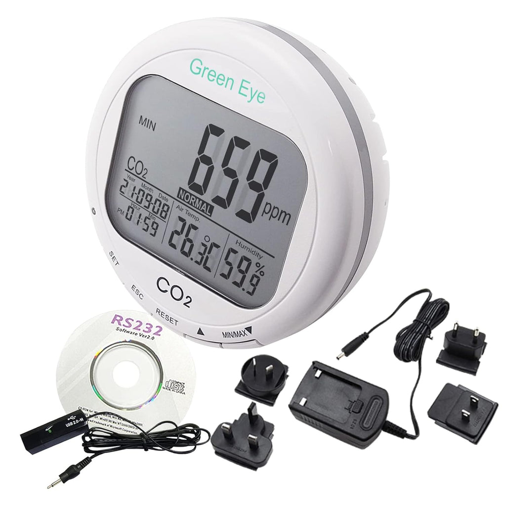 CO2 Monitor Controller with Relay Function and NDIR Sensing Probe G100