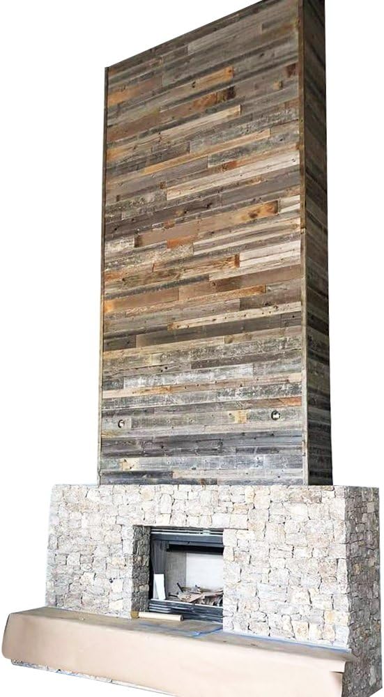 Rustic Reclaimed Barn Wood Paneling Accent Walls (10 square feet) H9538