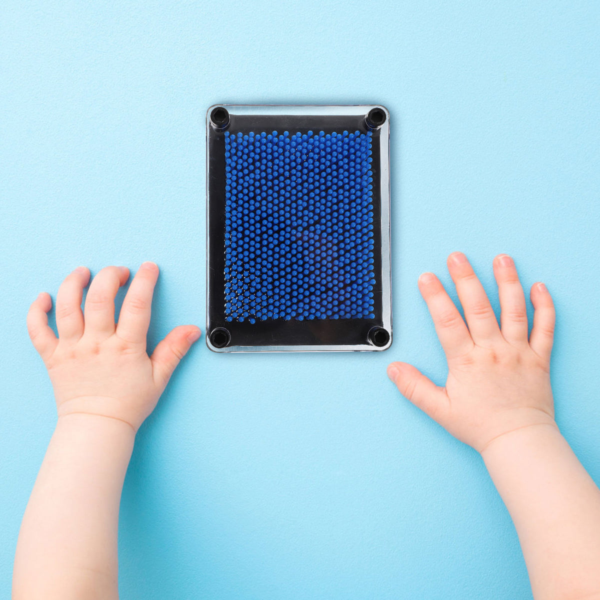 3D Pin Art Toy Plastic Square Handprint R616779