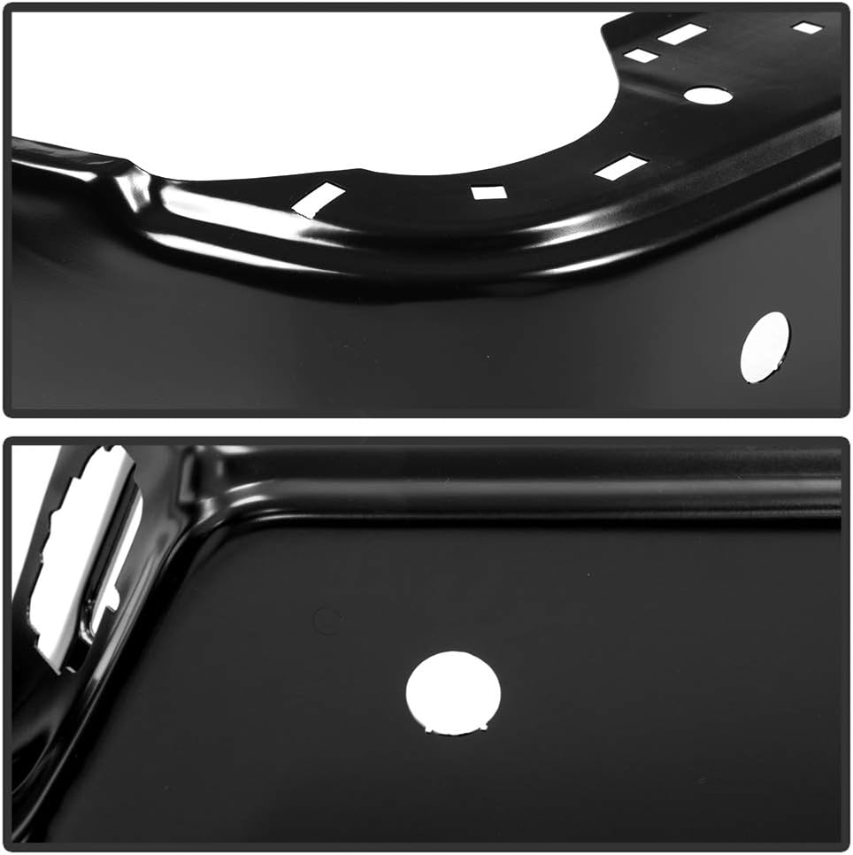 Black Powder Steel Rear Step Bumper Face Bar Assembly I829054