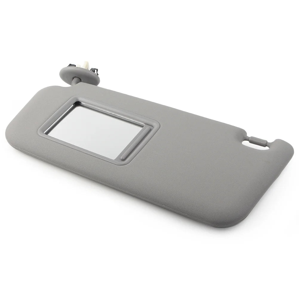Gray Sun Visor Shield Sunshade with Mirror Left Side Y18600