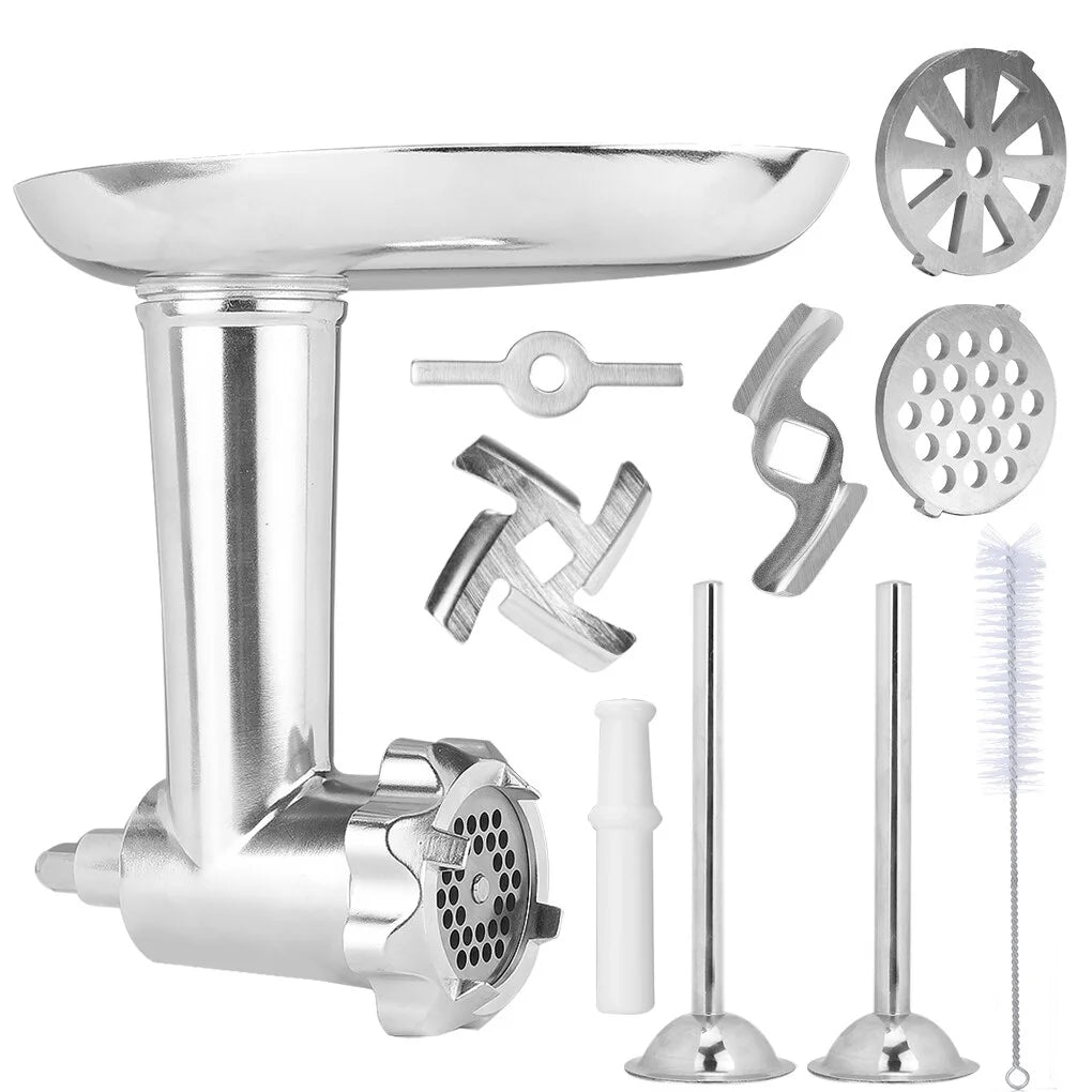 Metal Meat Grinder Attachment for KitchenAid Stand Mixers with Sausage Filler Tubers R123352