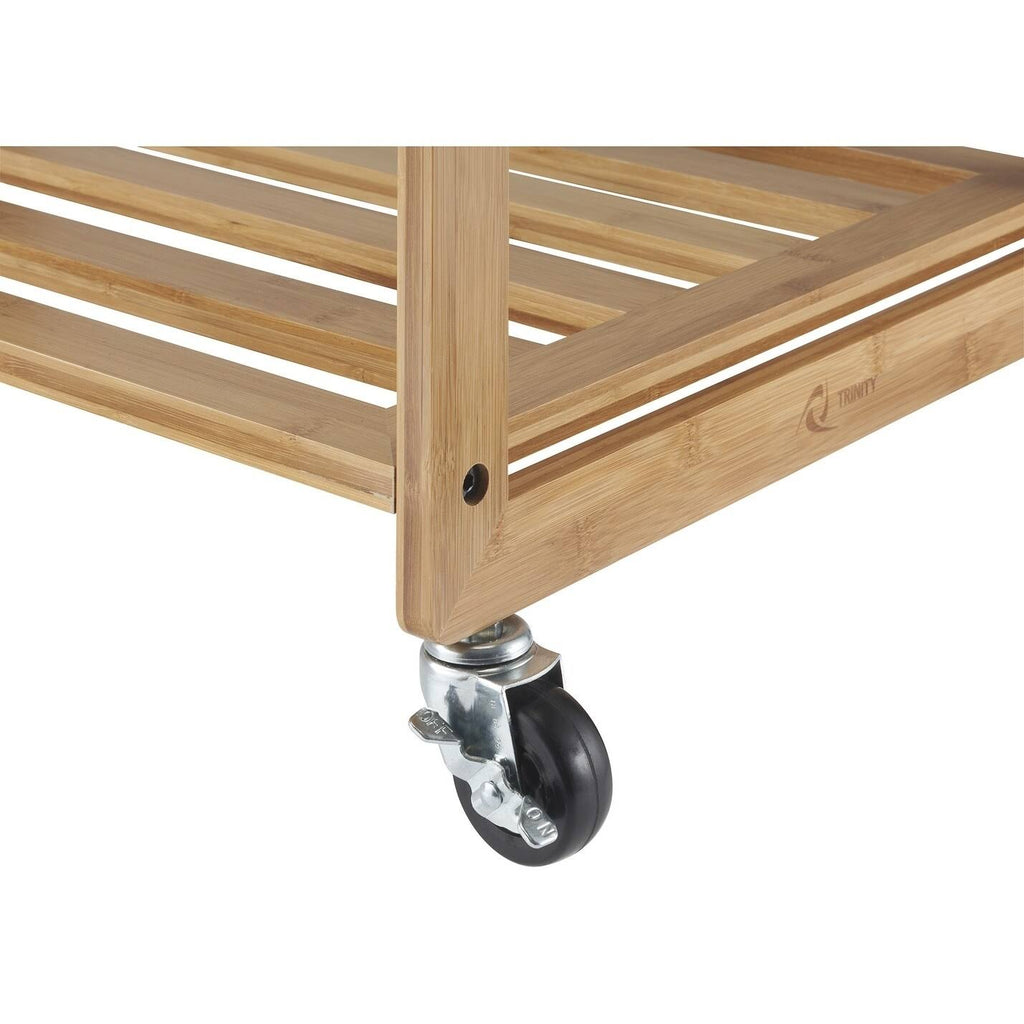 Bamboo Laundry Cart with 3 Bags J934455