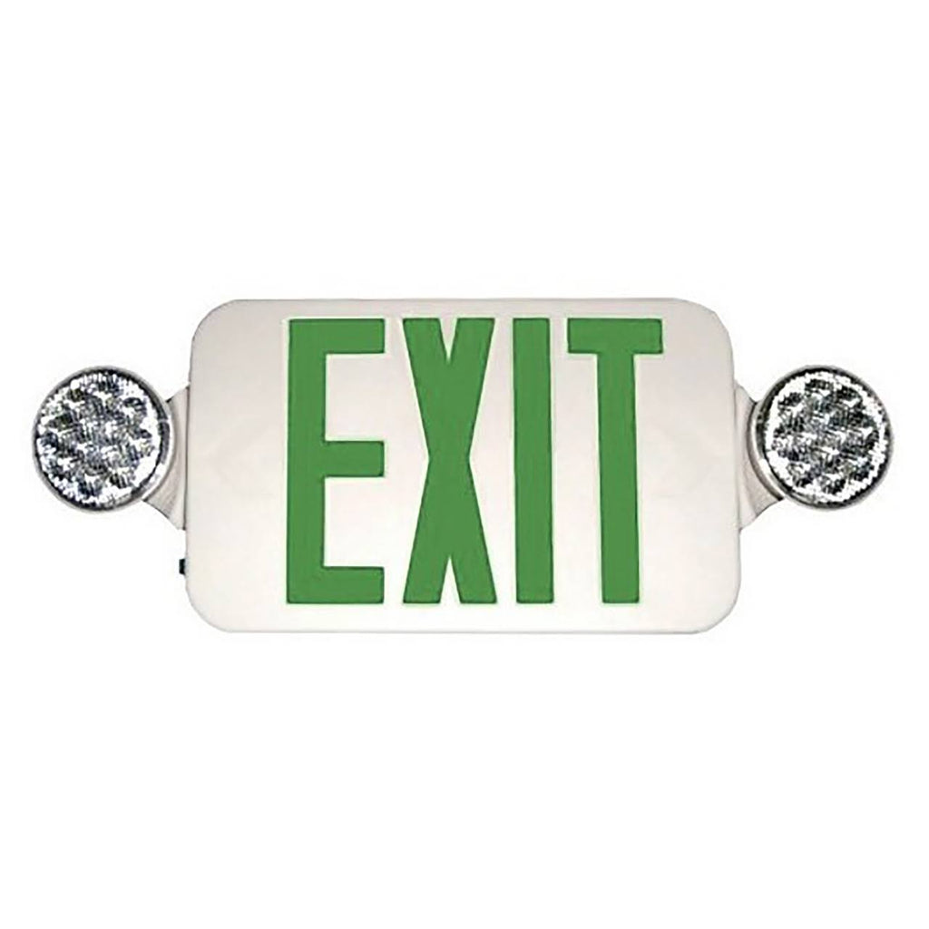 Micro Combo LED Exit Emergency Light Black Housing F361