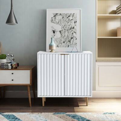 White 2 Door Accent Cabinet I905591