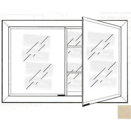 Recessed Double Door Cabinet Q783