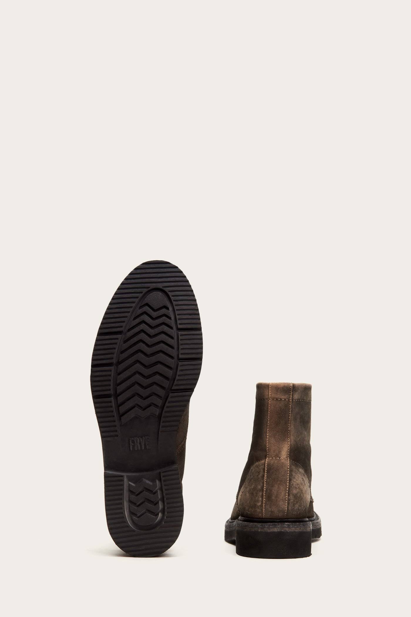 Faded Black Lace Up Boots Z460848