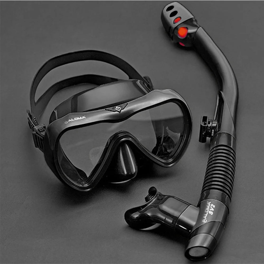 Leakproof Snorkel Set with Anti fog Goggles and Snorkel Tube O945773