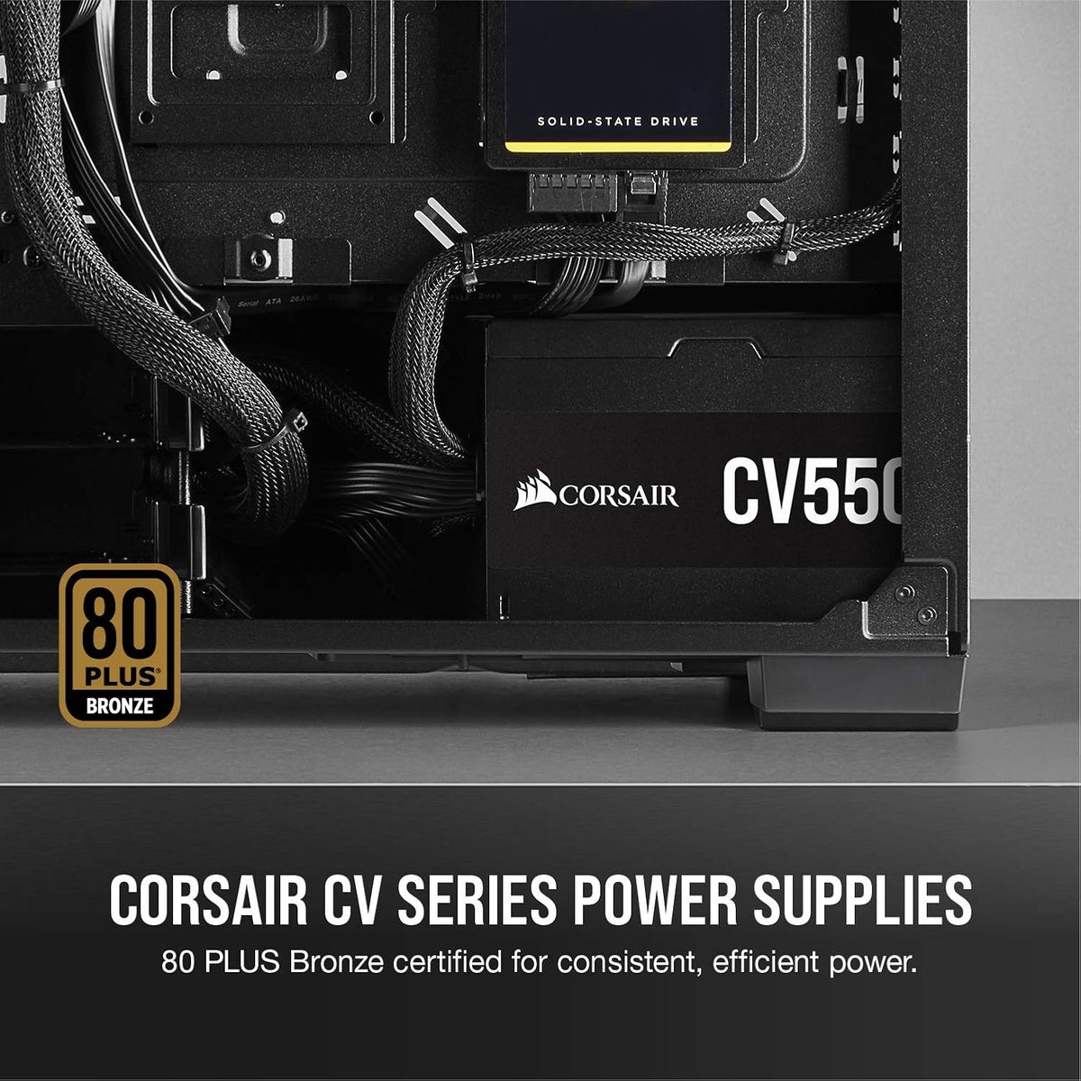 550 Watt 80+ Bronze Fixed Cable Power Supply Q95723
