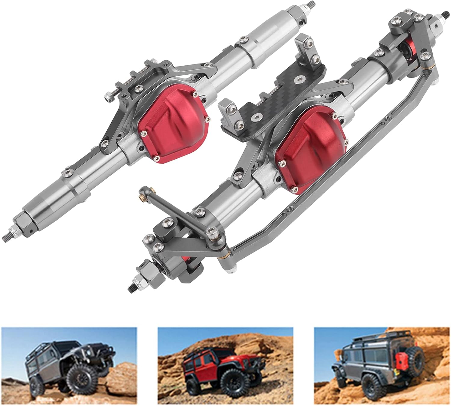 Aluminium Alloy Front and Rear Axle for 1/10 Climbing Car E494927