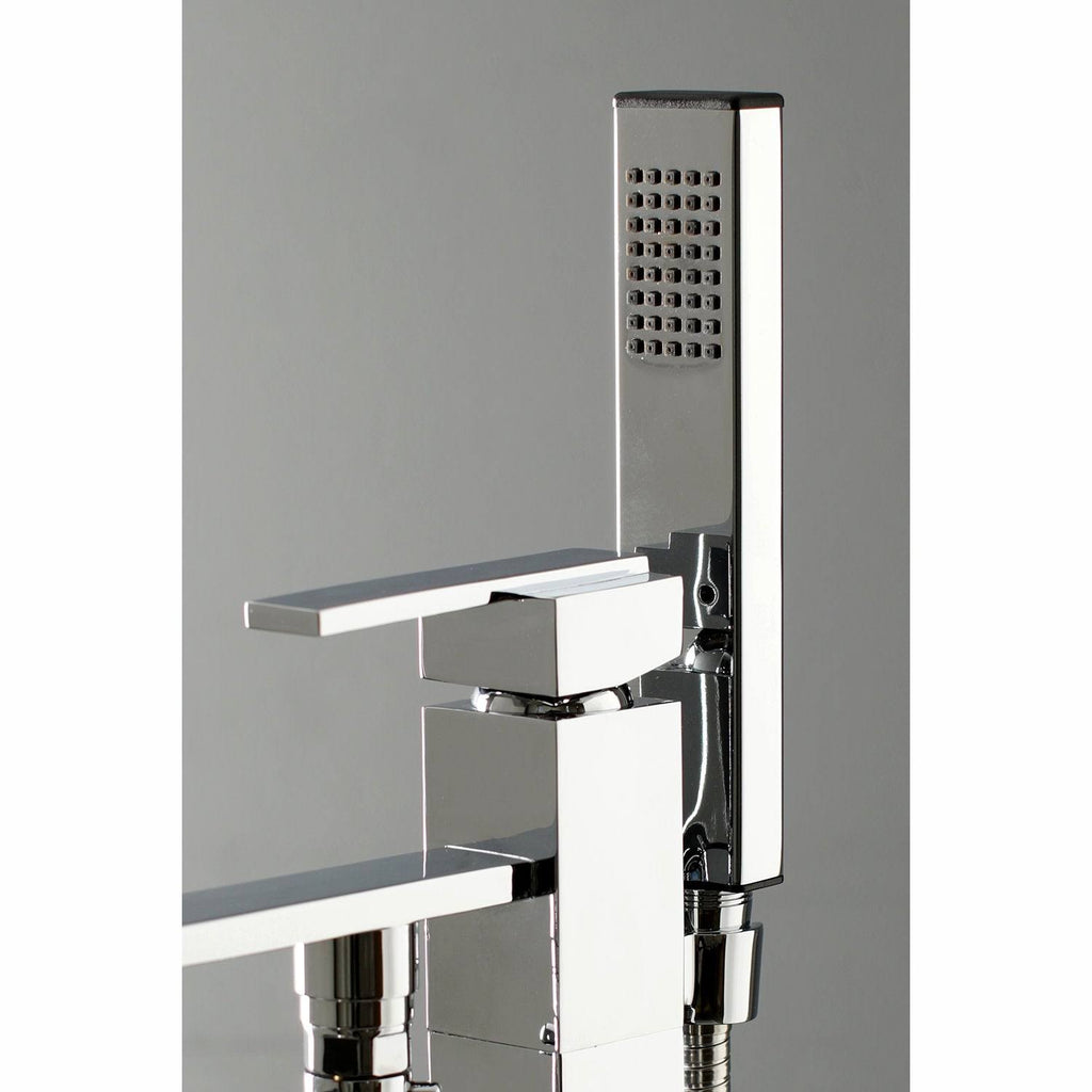 Brushed Brass Freestanding Tub Faucet with Hand Shower Z2692