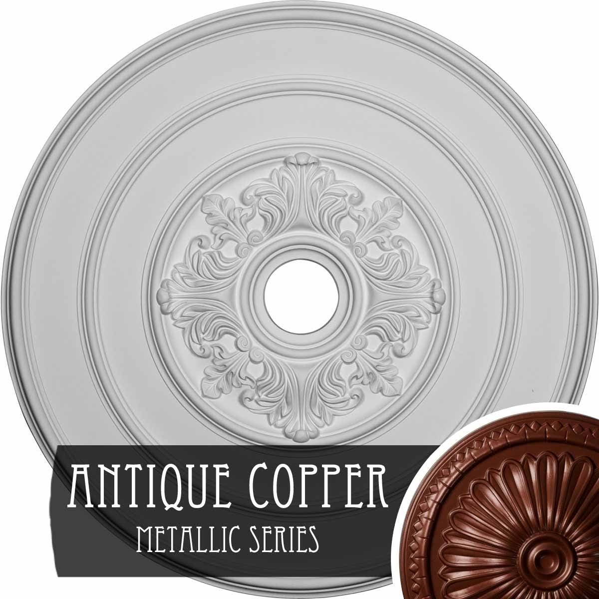 26x22OD x 1 1/2x22P Traditional Ceiling Medallion with Acanthus Leaves O583206