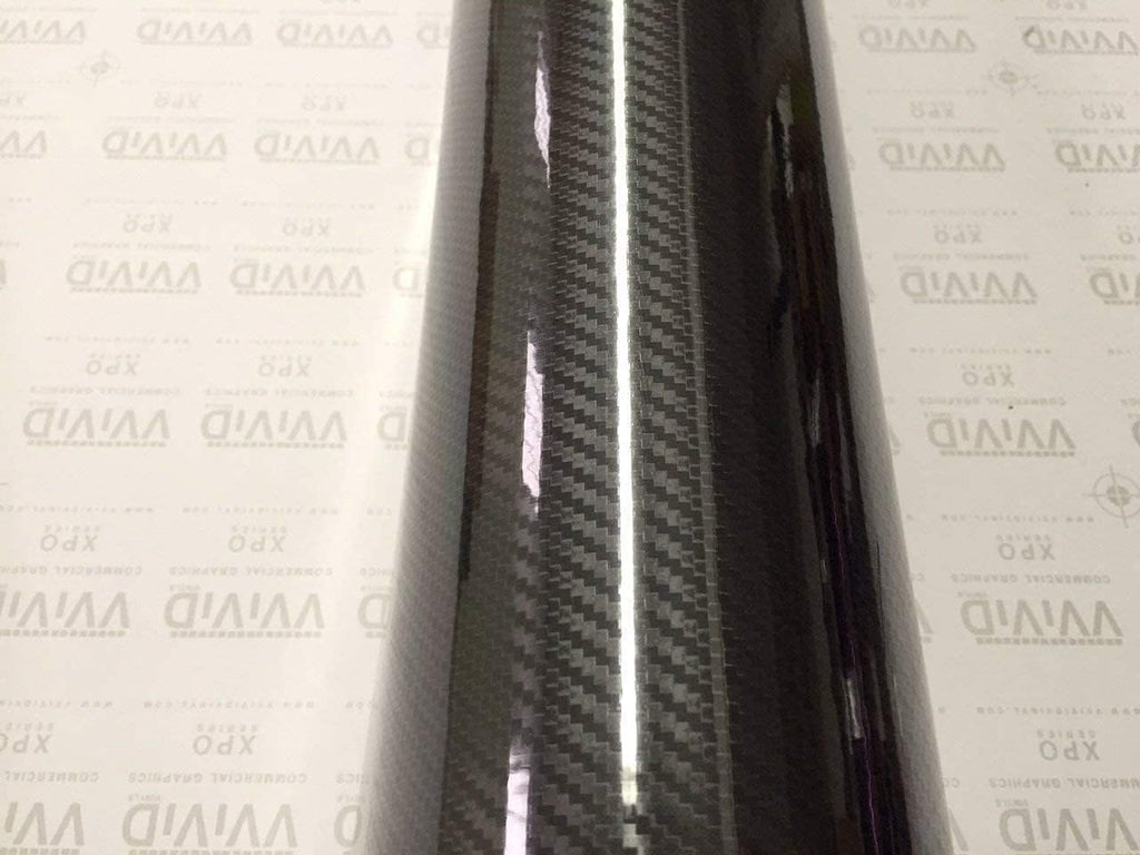 6ft x 5ft High Gloss Black Carbon Vinyl Wrap Film M641