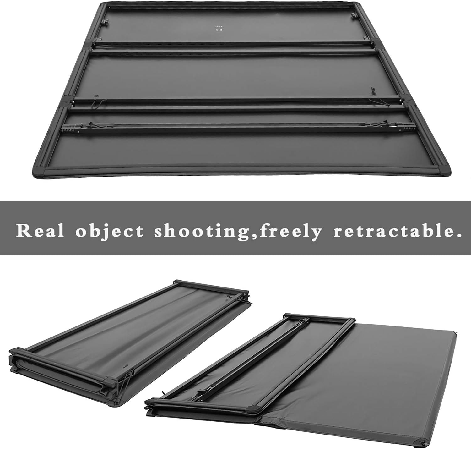 Soft Tri Fold Truck Bed Tonneau Cover for Jeep Gladiator JT Pickup R1524