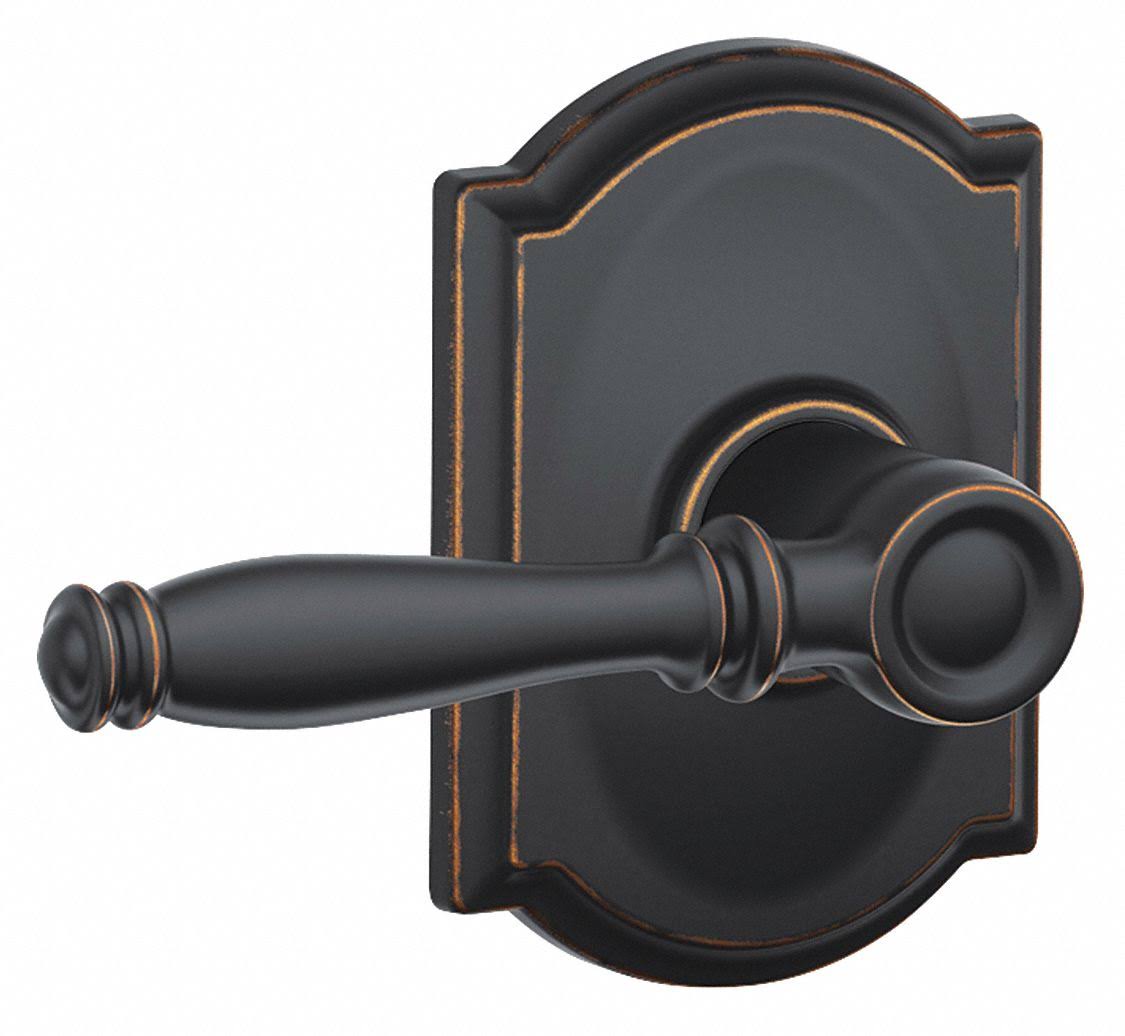 Aged Bronze Passage Door Lever Set H122858