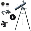 Black Astronomical Reflector Telescope with Smartphone Photo Adapter T769957