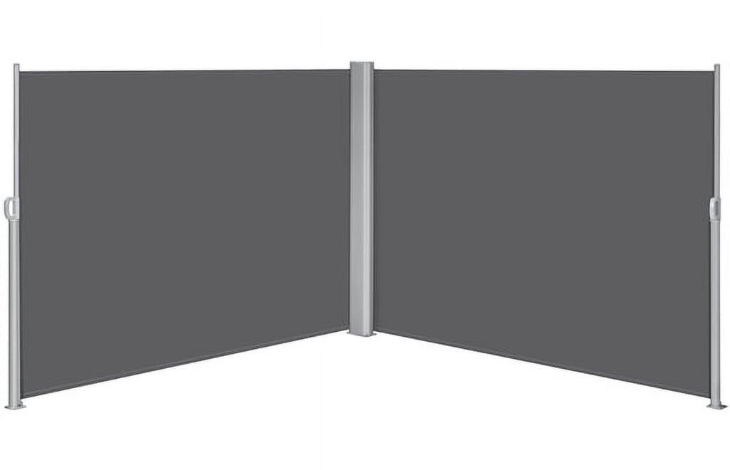 19.7'L x 6' H Dark Gray Retractable Screen Awning A321513