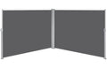 19.7'L x 6' H Dark Gray Retractable Screen Awning A321513