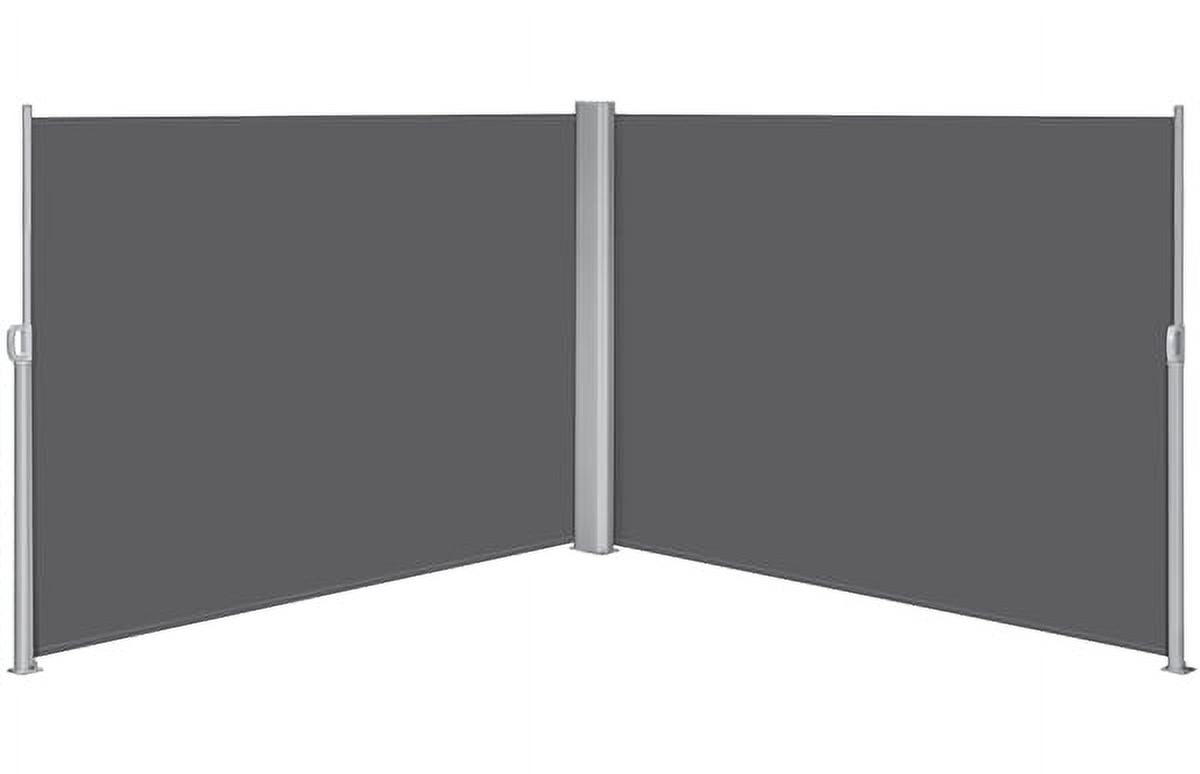 19.7'L x 6' H Dark Gray Retractable Screen Awning A321513
