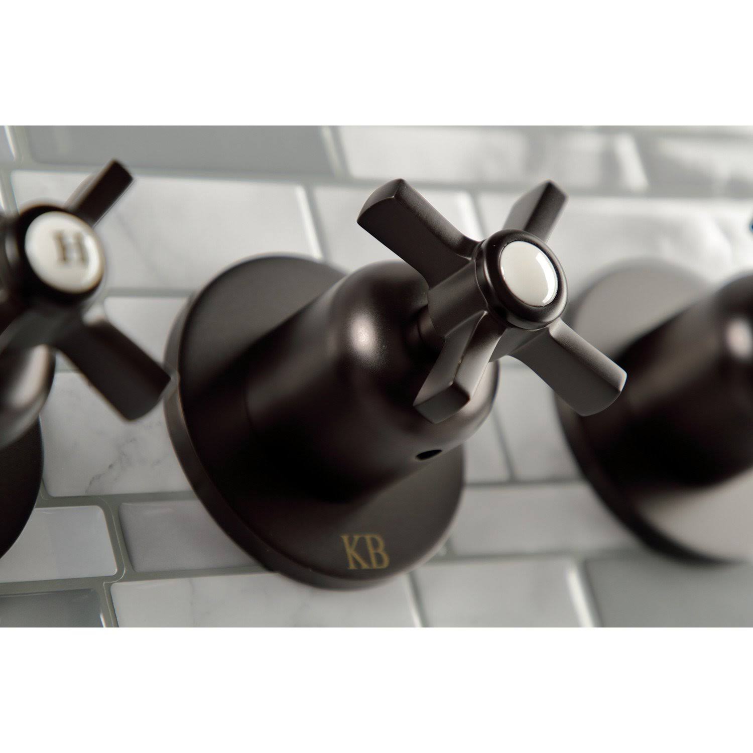 Three-Handle Tub and Shower Faucet, Oil Rubbed Bronze W376060