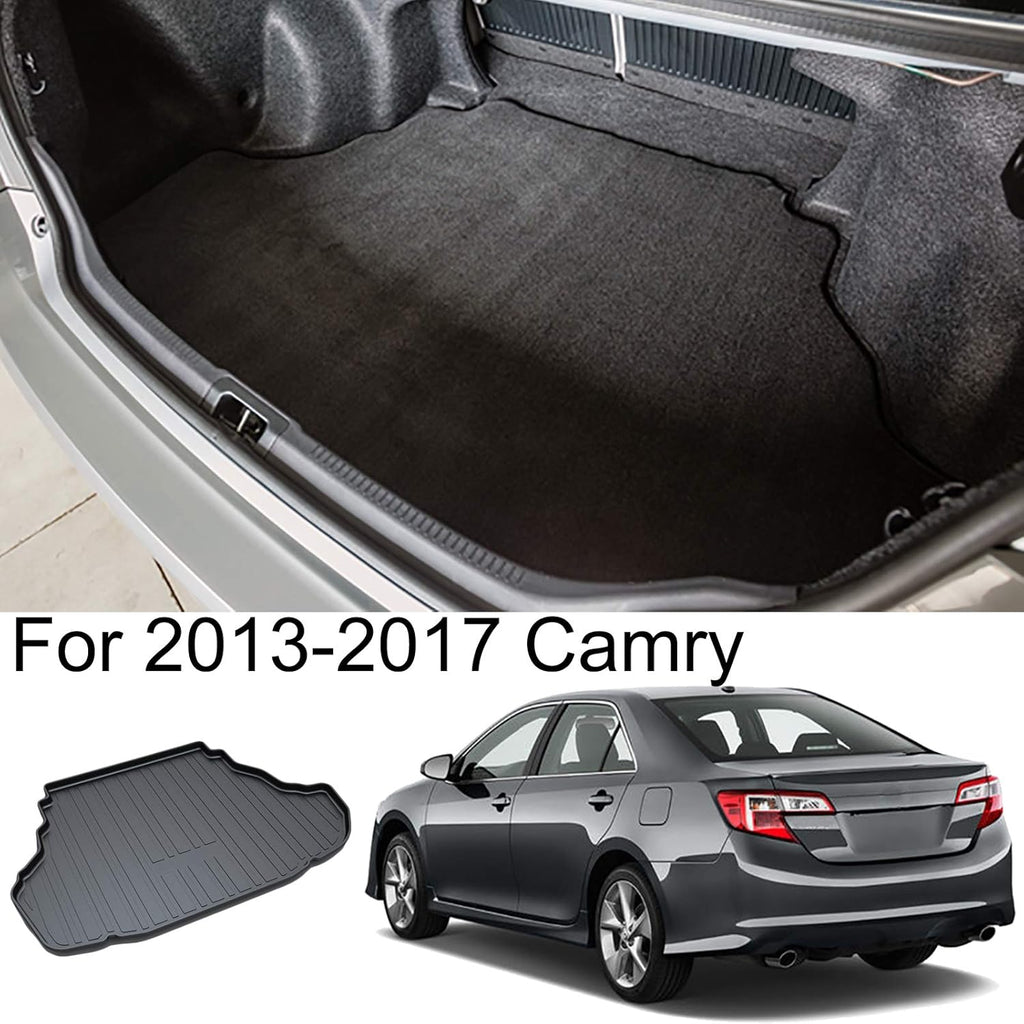 Cargo Liner Trunk Floor Mat Waterproof Protector for 2013-2017 Toyota Camry Pack of 2 A5552