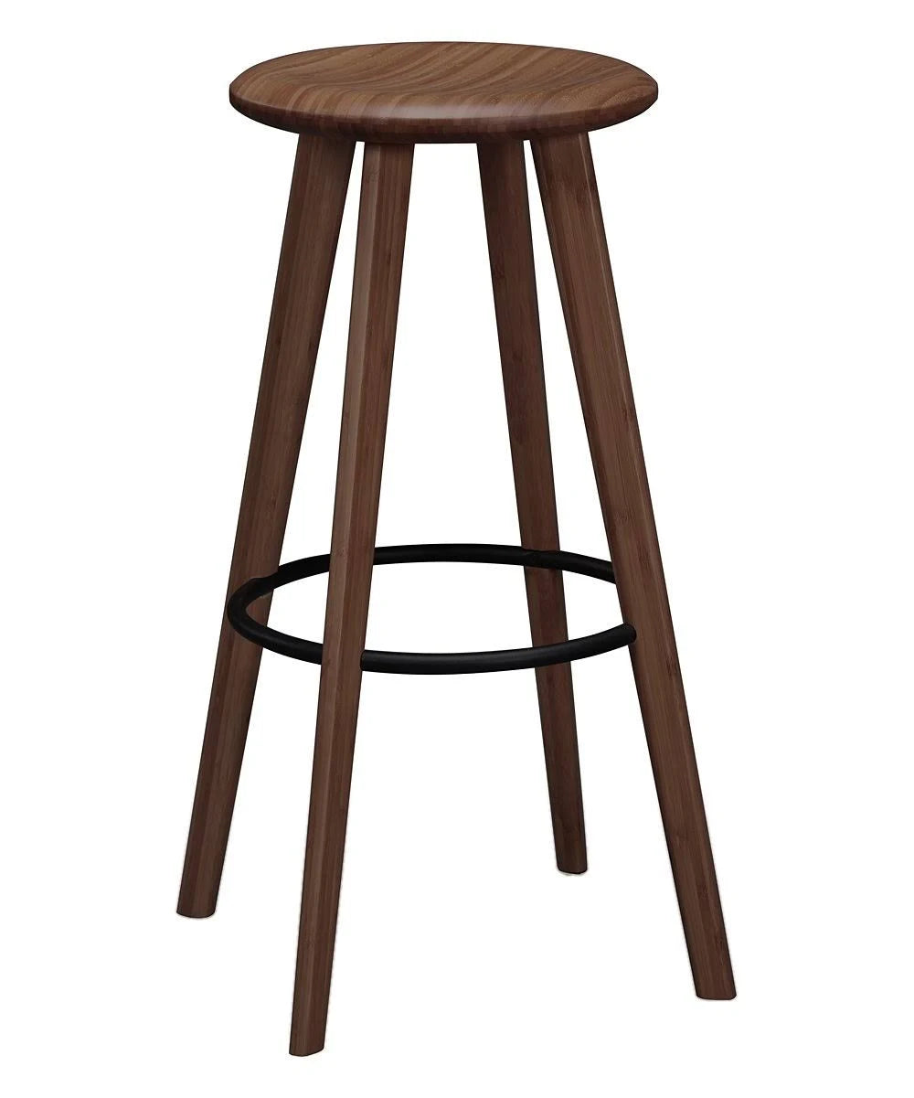 Black Walnut Bar Height Stool Set of 2 Z5223