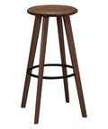 Black Walnut Bar Height Stool Set of 2 Z5223