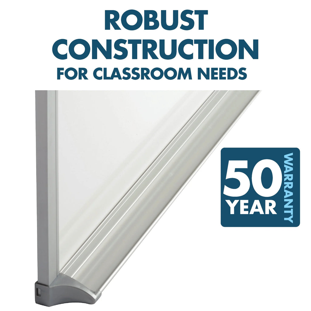 Porcelain Whiteboard 96 x 48 Magnetic Aluminum Frame M682