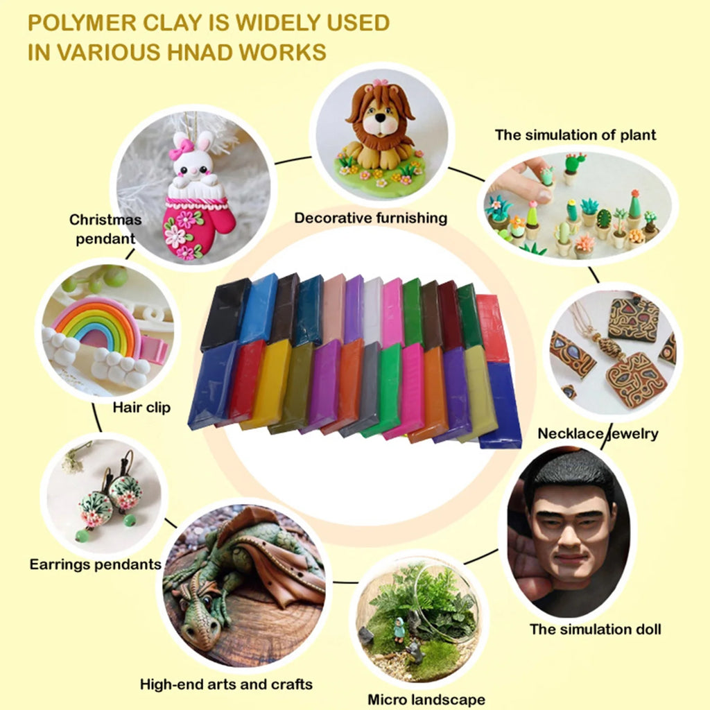 Polymer Clay Blocks for Oven Baking Craft V5205
