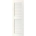 Primed Western Red Cedar Open Louvered Shutters, Per Pair Z46047