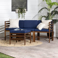 Navy 4 Piece Modular Patio Sectional D843506