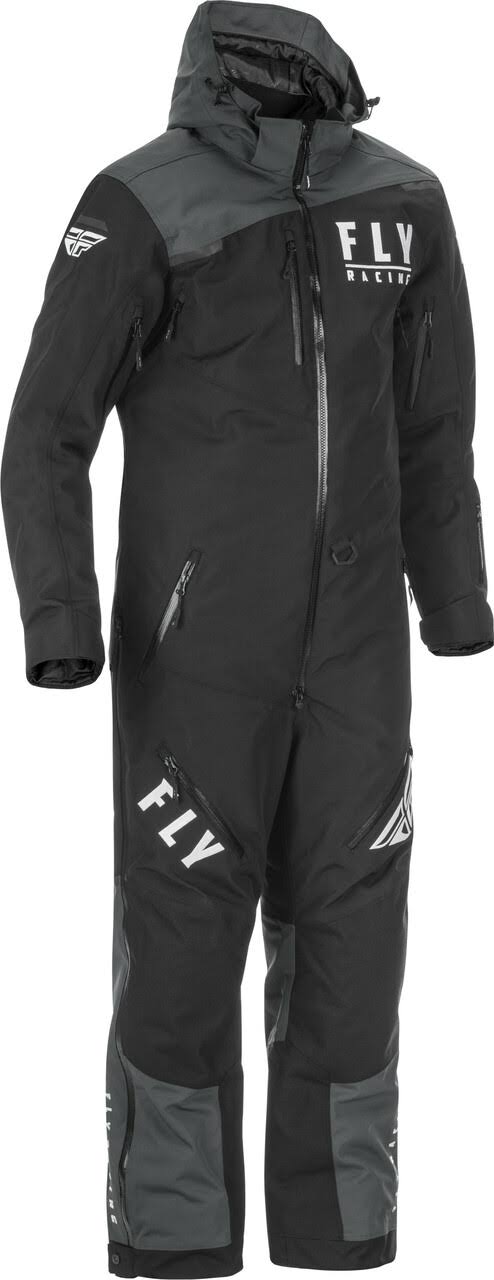 Insulated Black/Grey XL Monosuit W4953