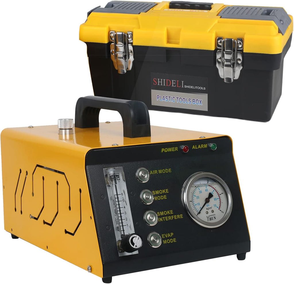 Smoke Fuel Leakage Tester 4 IN 1 Car Conduit PIPE System Leak Detection Tools with Adjustable FlowMeter H599