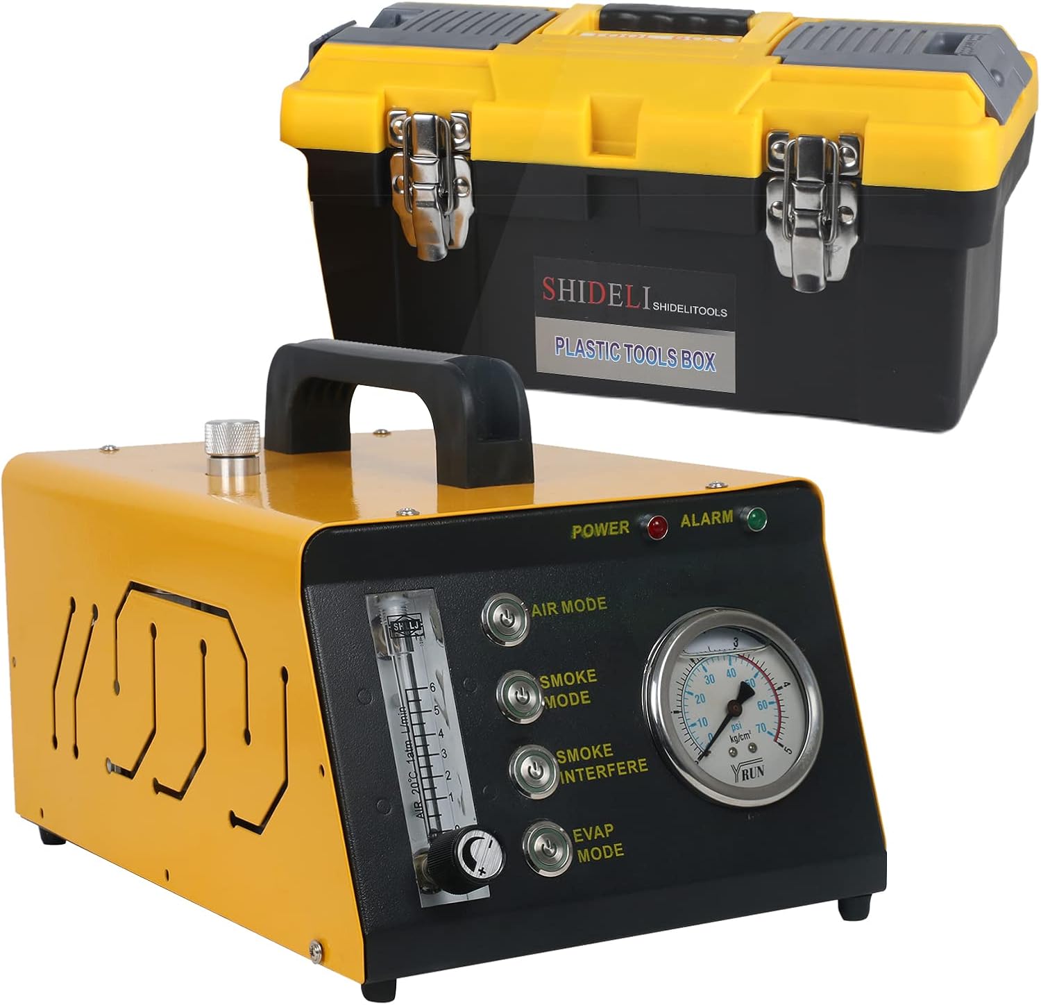 Smoke Fuel Leakage Tester 4 IN 1 Car Conduit PIPE System Leak Detection Tools with Adjustable FlowMeter H599
