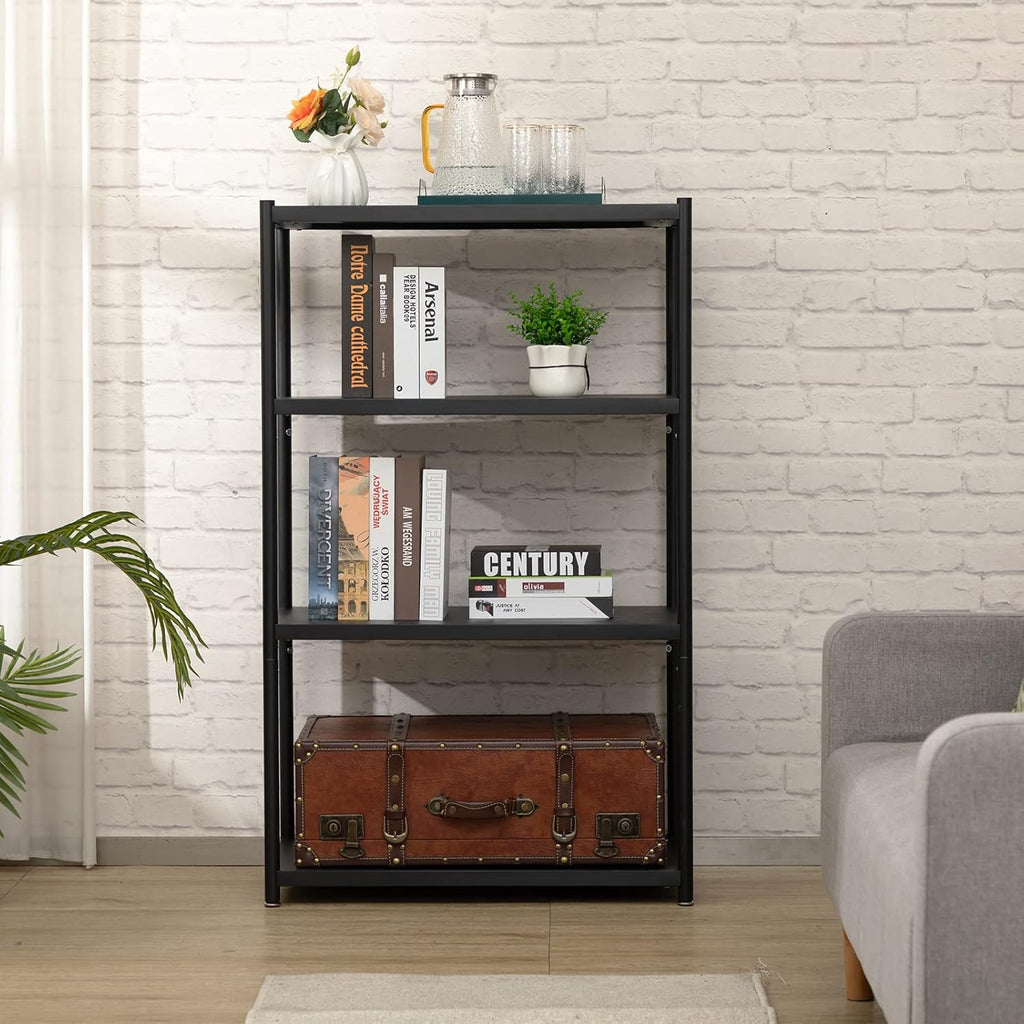 27.5 Inch 4 Tire Metal Wire Storage Shelf Black Utility Rack A56693